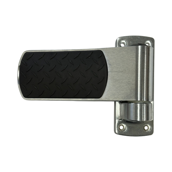 Kason 1346 Flush Hinge Kit, Blk Dia Cvr, Brushed Chrome