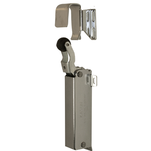 Kason 1094 Door Closer Exposed Mount w/ Flush Hook, Polished Chrome