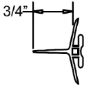 Chase Door Gasket, Standard Back Edge, 3/4 x 100"