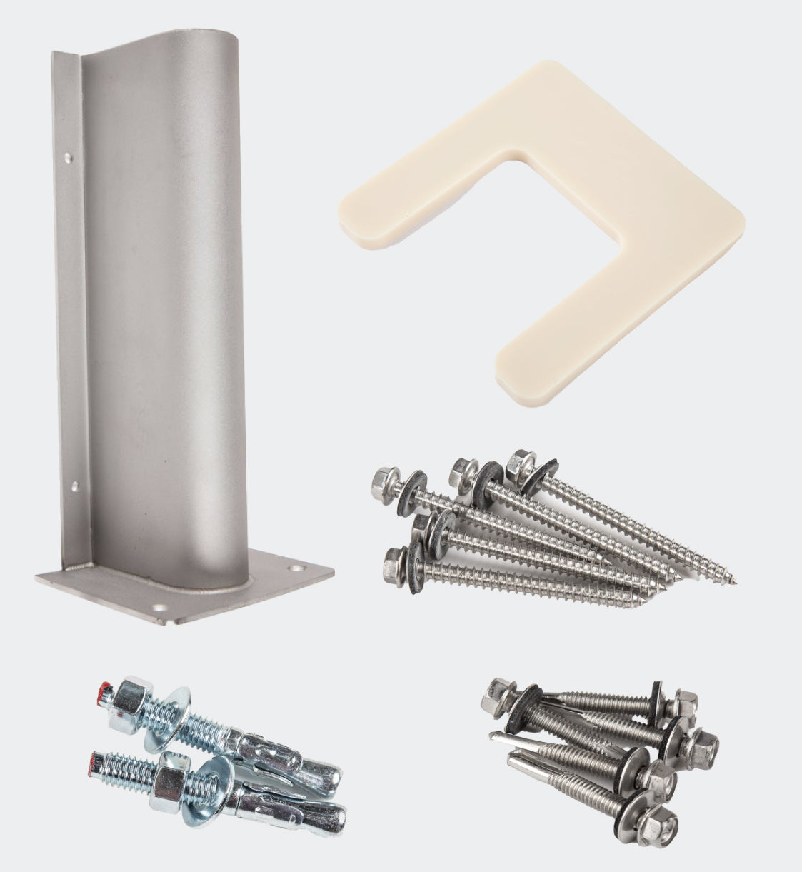 Chase Door Lower Hinge Guard Kit, Stainless Steel, Durulite Retailer