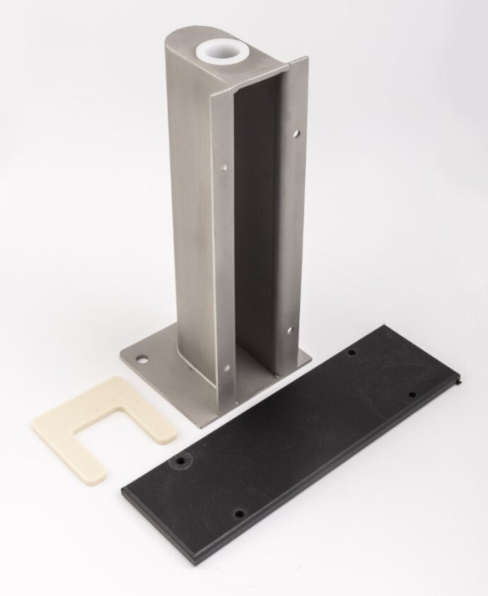 Chase Door Lower Hinge Guard Kit, Stainless Steel, R25
