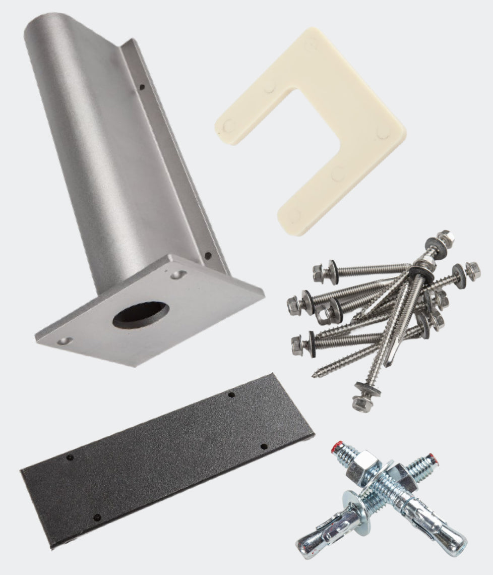 Chase Door Lower Hinge Guard Kit, Aluminum, R-25