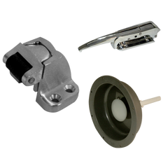 Kason 78 Latch Assembly, Brushed Chrome (K78 Latch/ 486CF Inside