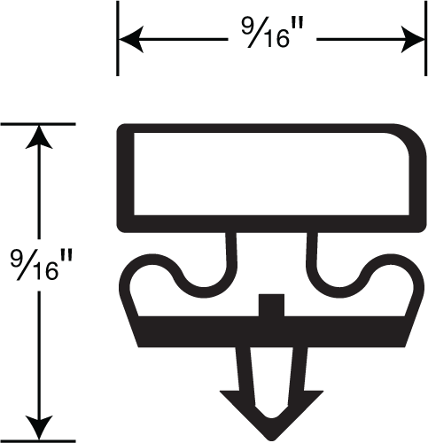 CRD/Styleline Gasket 4-Sided 21-3/8 x 70-1/2 OD