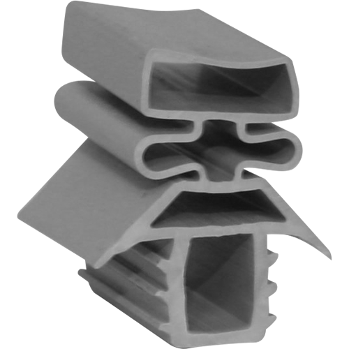 Magnetic Gasket , Pre-stuffed Grey Push-in, 8' Length