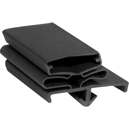 Magnetic Gasket, Pre-stuffed Black Santoprene Snap-in 8' Lengths