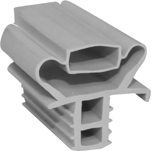 Magnetic Gasket, Pre-stuffed Grey Push-In 8' Length