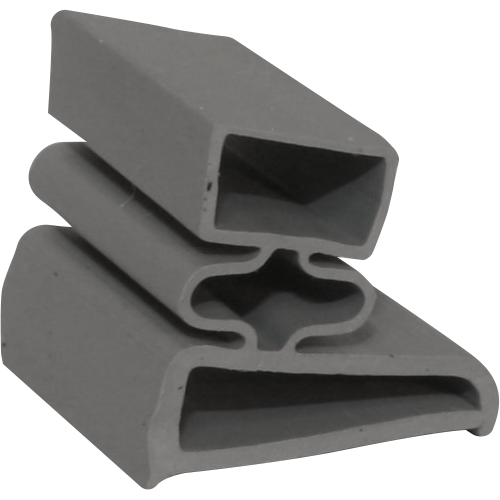 Magnetic Gasket, Pre-stuffed Grey Santoprene Screw-On 8' Length