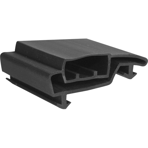 Magnetic Gasket, Pre-stuffed Black Snap-In 8' Length