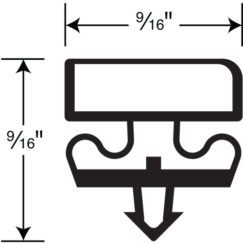 Victory Gasket, Four-Sided, 30-3/8 x 66-1/8 OD
