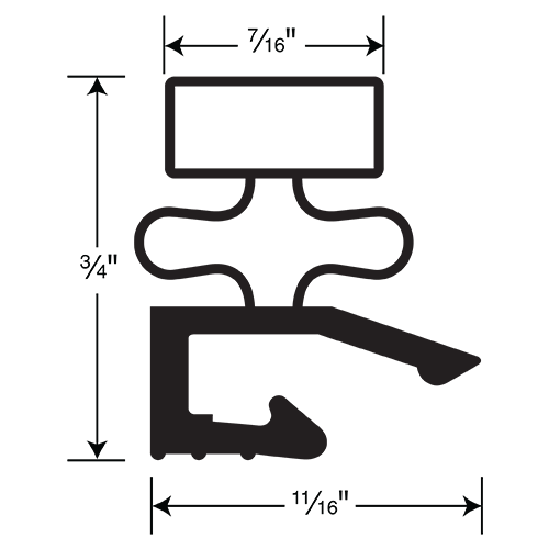 Hobart Gasket 4 Sided 24-1/4 x 29-9/16 OD
