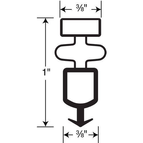 True Gasket 4-Sided 22-27/32 x 36-3/32 OD