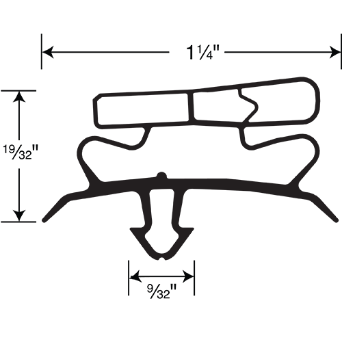True Gasket 4-Sided 26-3/8 x 27-31/32 OD