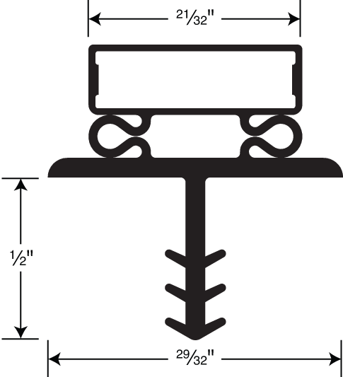 Bally Gasket, 3-sided 77-3/4 x 35-5/8 x 77-3/4 OD